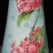 2 flowered vases St Amand early 20th century