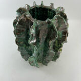 Valgo iridescent green design vase