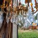 19th Bronze and Crystal Chandelier