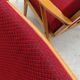 Pair of red Boomerang armchairs by Antonin Suman for Ton Bystrice Thonet