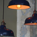 Day blind emailed midnight blue industrial lamp