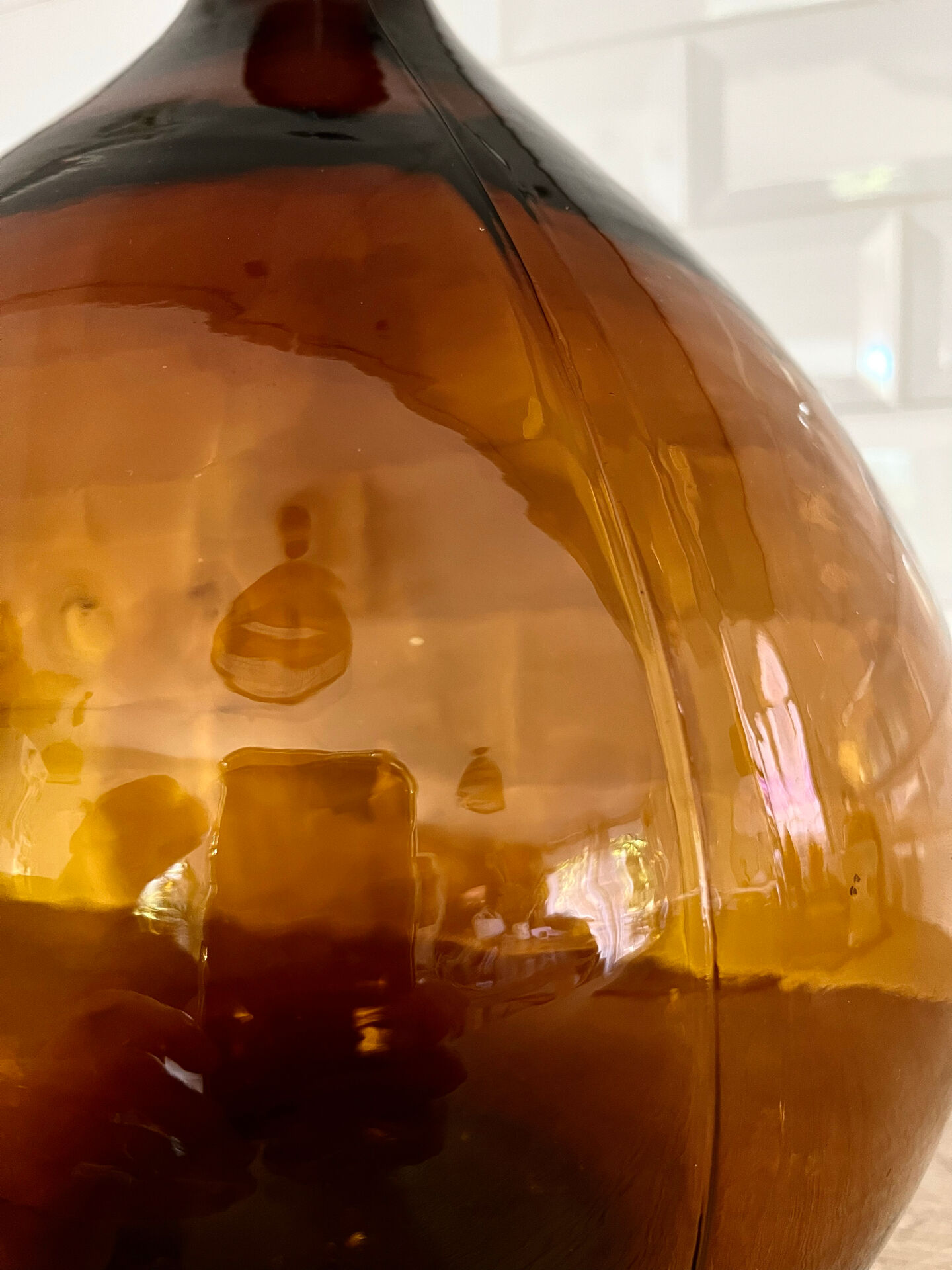 Amber demijohn 10L