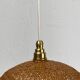 Beehive webbing rattan wicker pendant hanging lamp, 1930s