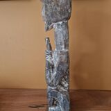 Statue of ancestor known as Guardian of sources in hardwood and pigments - Work from Western Nepal