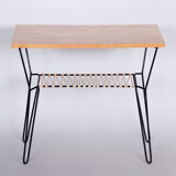 Small mid-century table and stool made in 1950s czechia