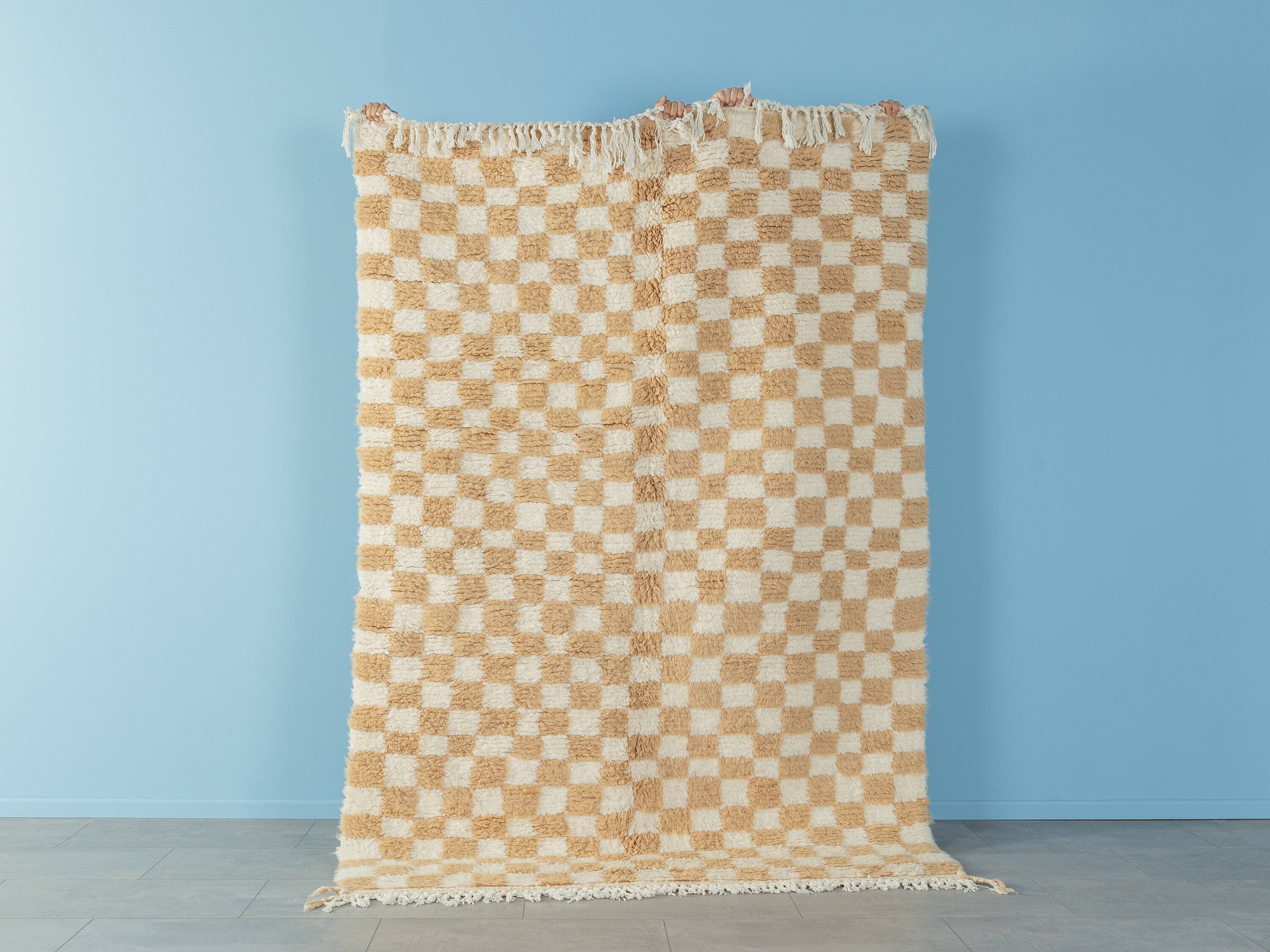 Sand Check, Berber Rug, 160 x 230