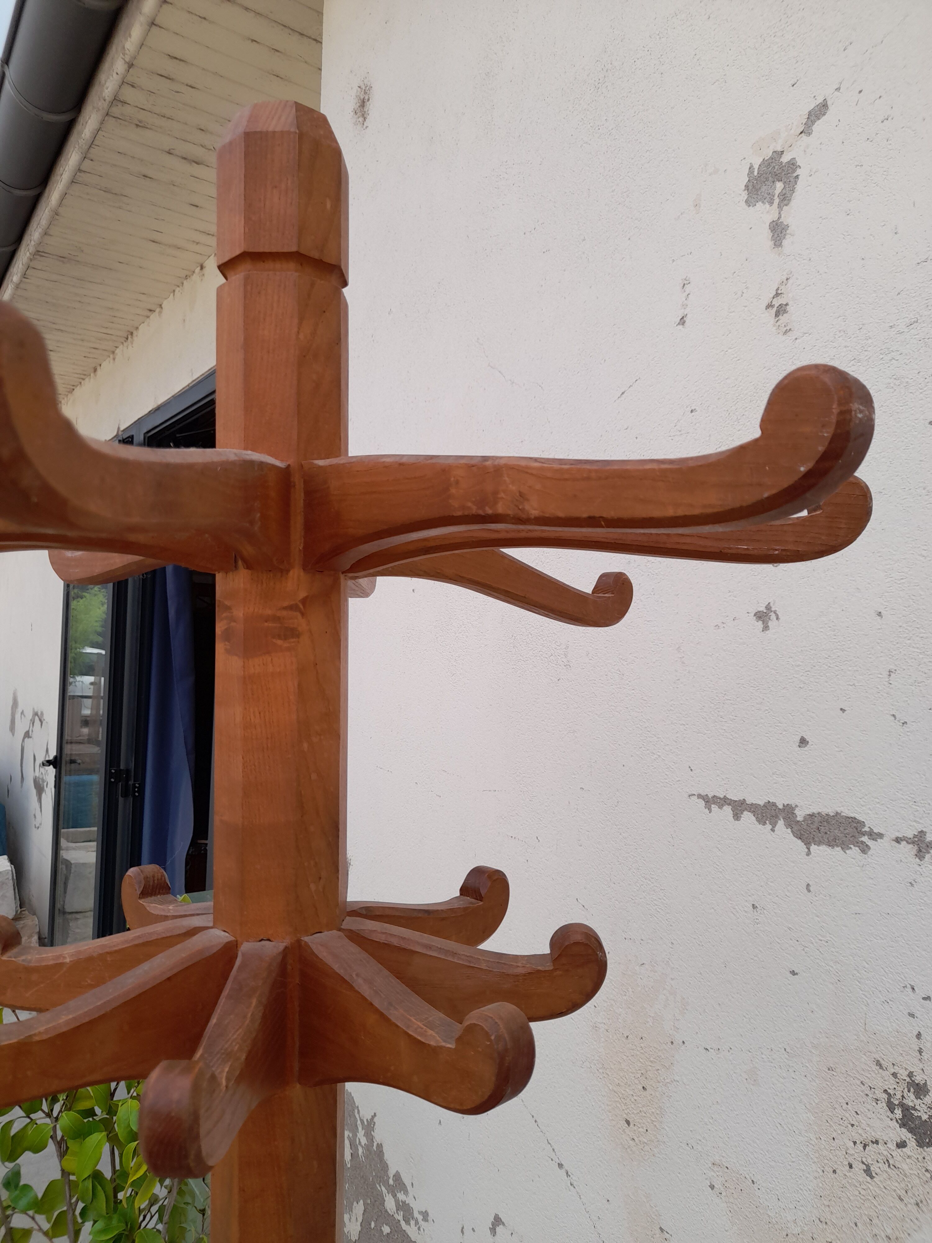 Oak Bistro Coat Rack 1900