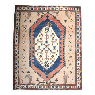 10x12 Blue & Salmon Classic Persian Rug, 300x370Cm