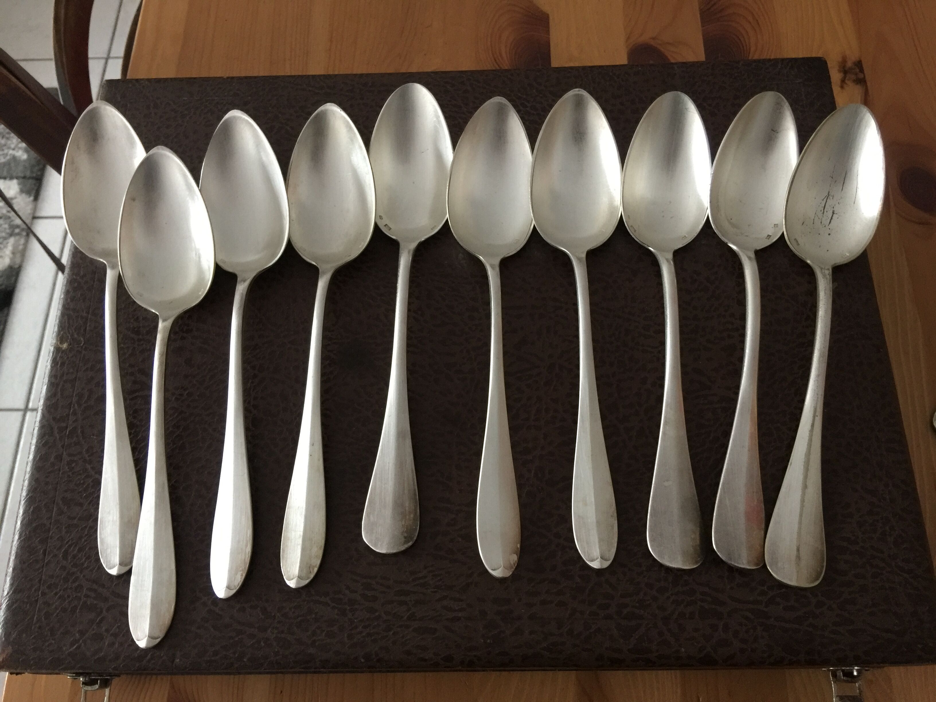 Silver metal cutlery