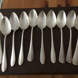 Silver metal cutlery
