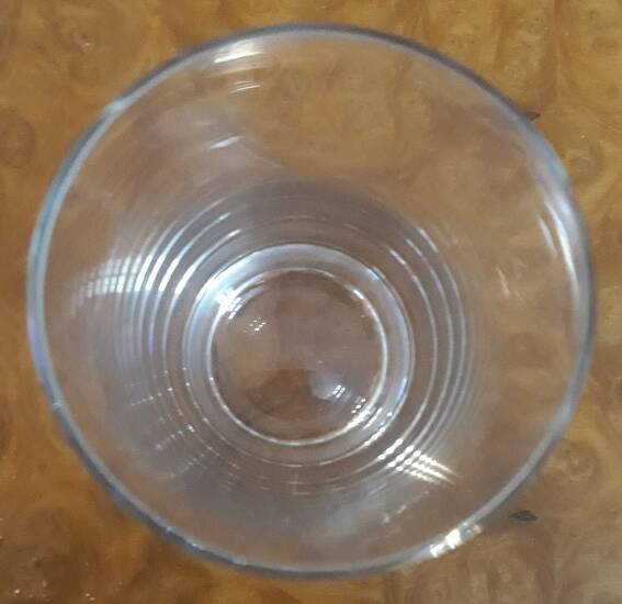 6 crystal orangeade glasses