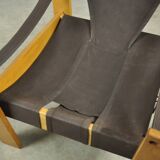 Vintage safari easy chair by john de haard / 1960s  gebroeders jonkers