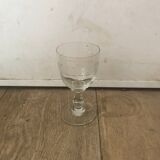 Chiseled crystal glasses