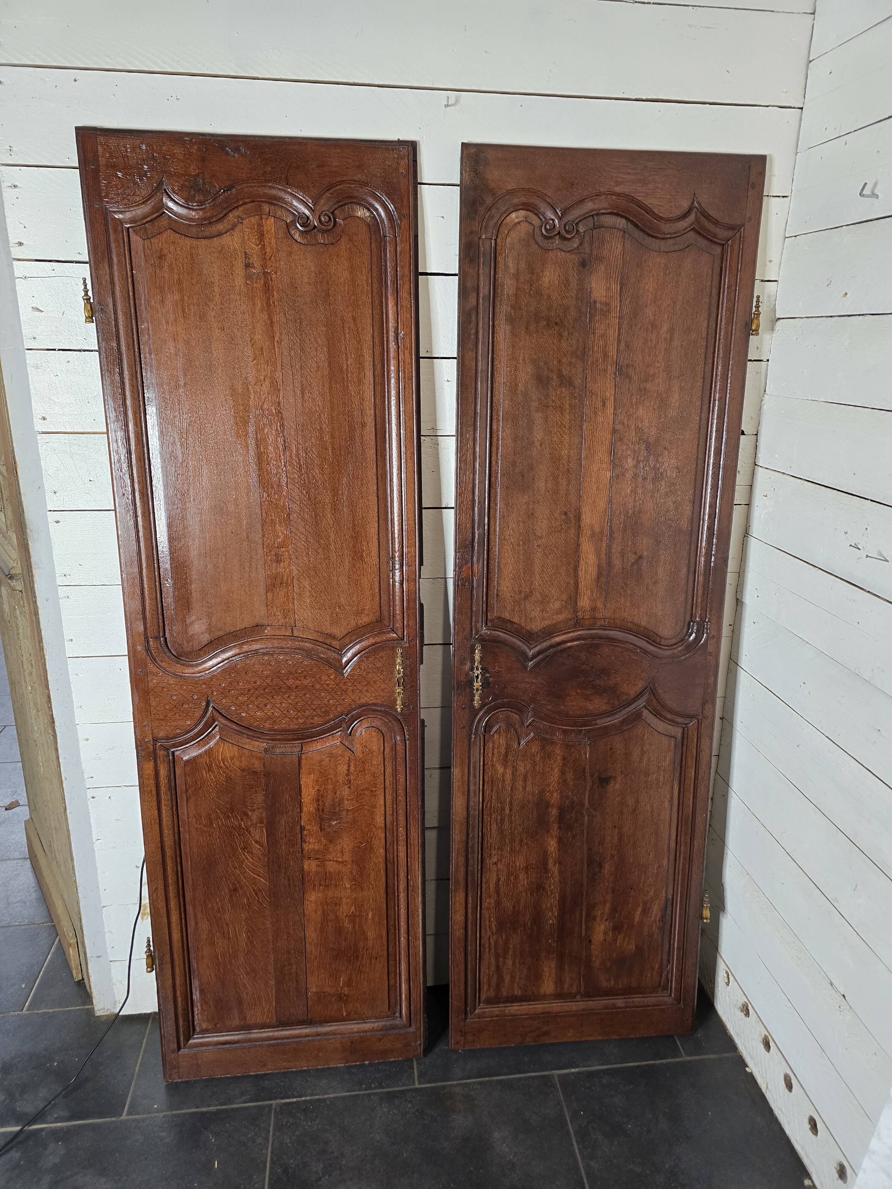 Pair of 19th century oak doors