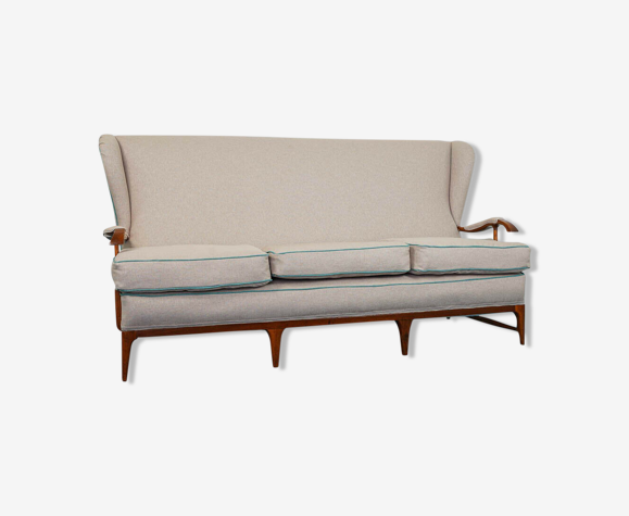 Sofa 3 Seats Red Design Vintage Modern 1950s Selency Sofa 3 Seats Red Design Vintage, Vintage Modern Outdoor Furniture