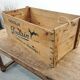 Wooden chocolate poulain case 1950
