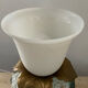 Lampe vintage en opaline et plâtre
