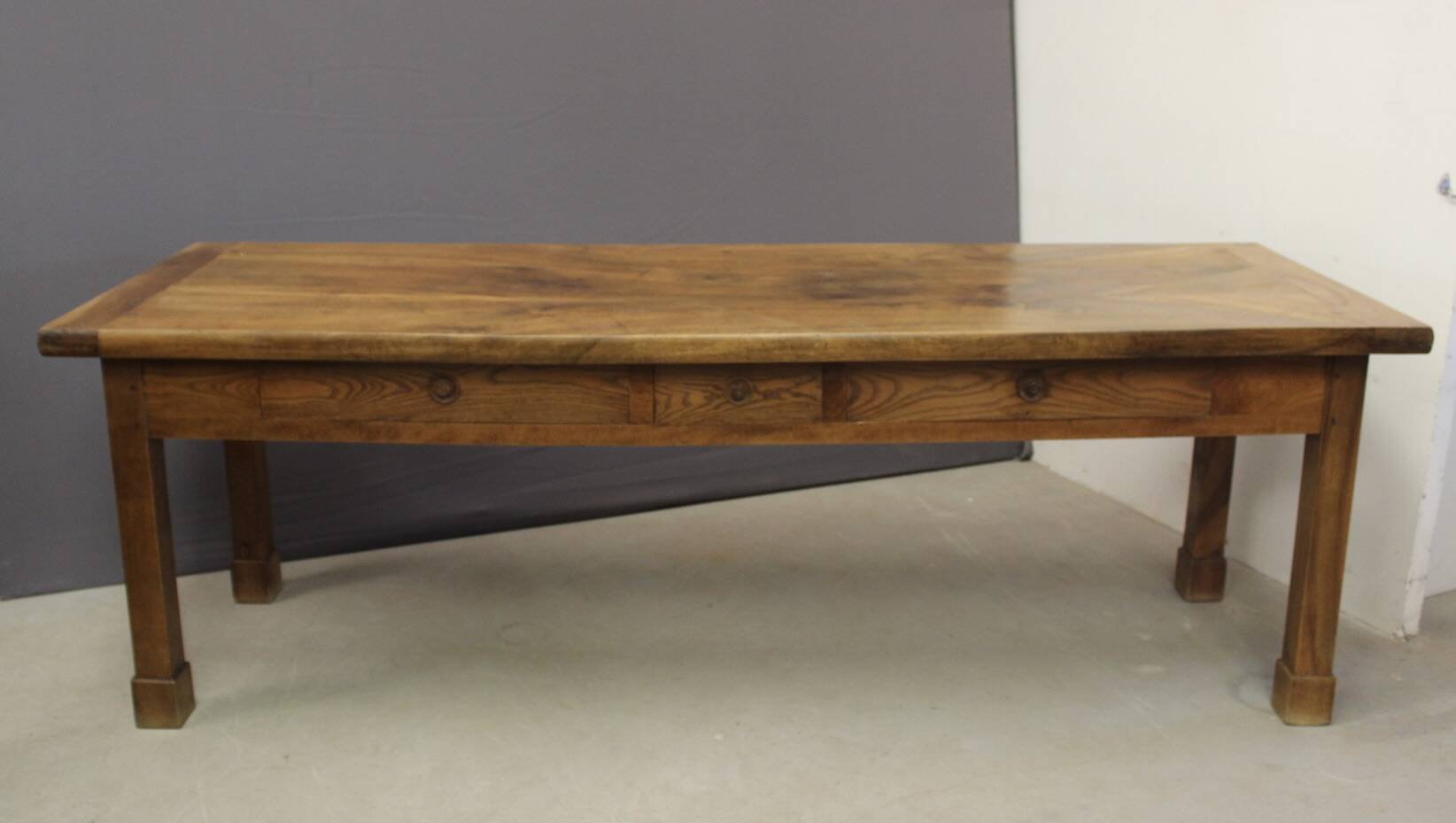 19th Century Walnut Farm Table