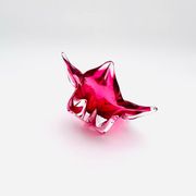 Coupe Sommerso Josef Hospodka - Cristal de Bohême Rose -Circa 1960