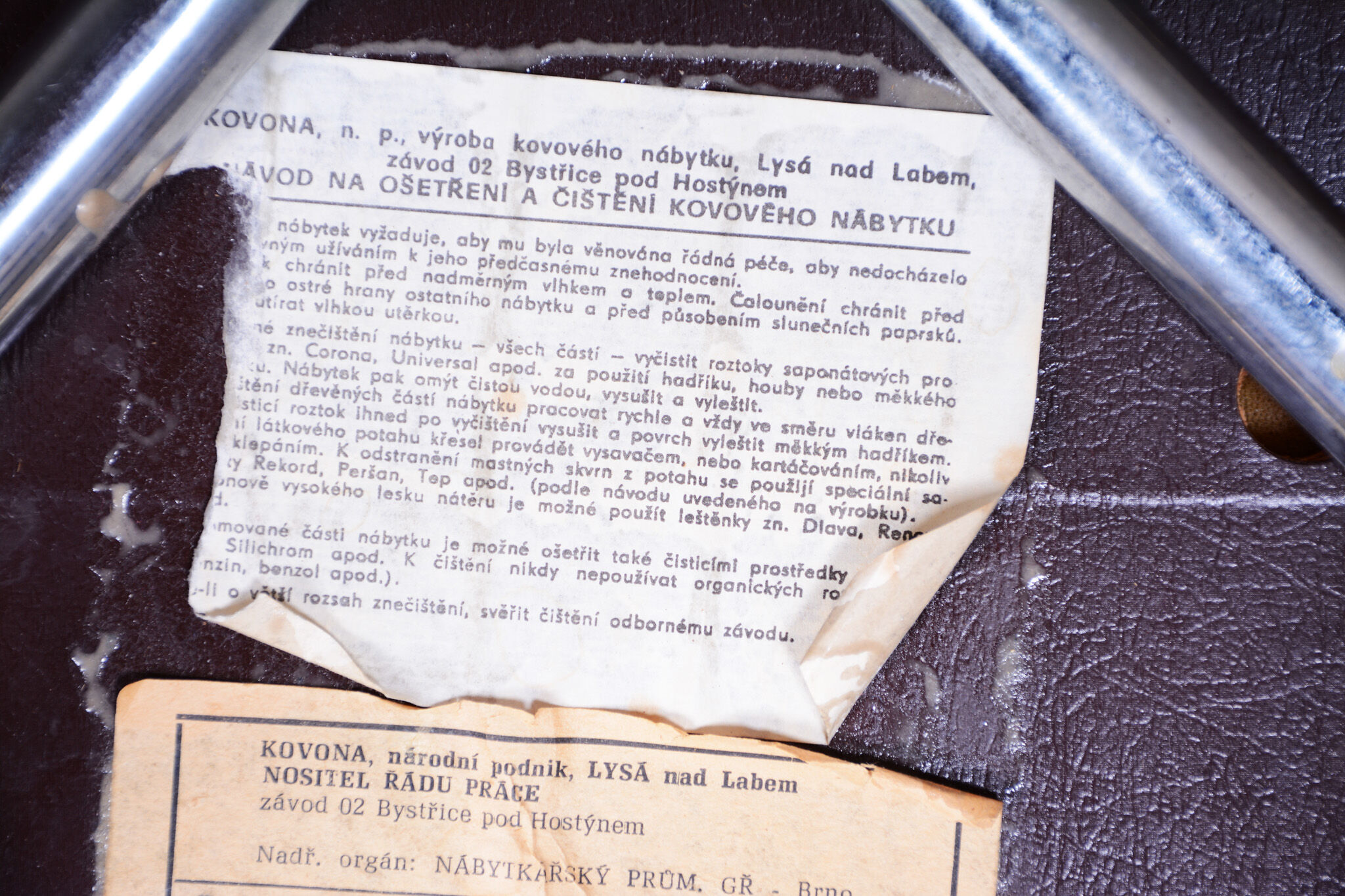 Pair of 1960s Bauhaus stools - Central European