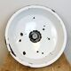 Large Industrial Midcentury Grey Enamel Factory Lamp, 1950s