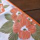 Nappe et serviettes à fleurs, années 70