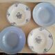 4 soup plates of iron earth mismatched
