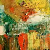 Vintage abstract painting