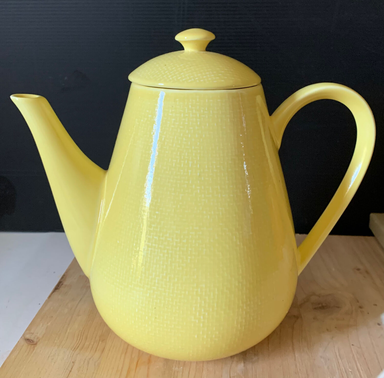 Yellow coffee jug