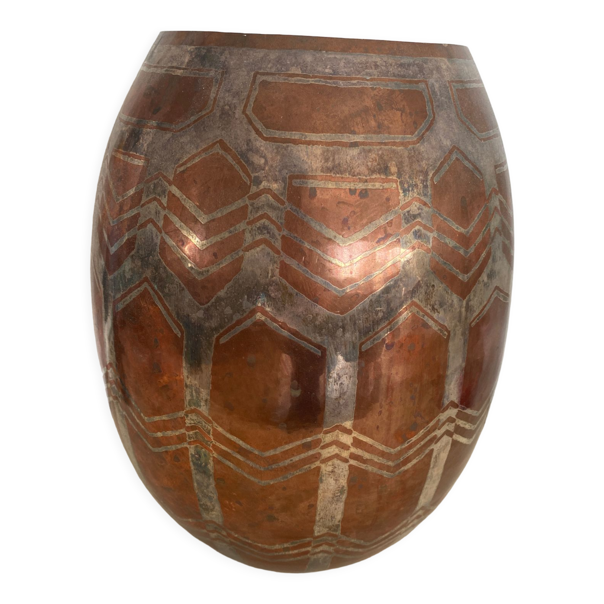 Antique copper vase