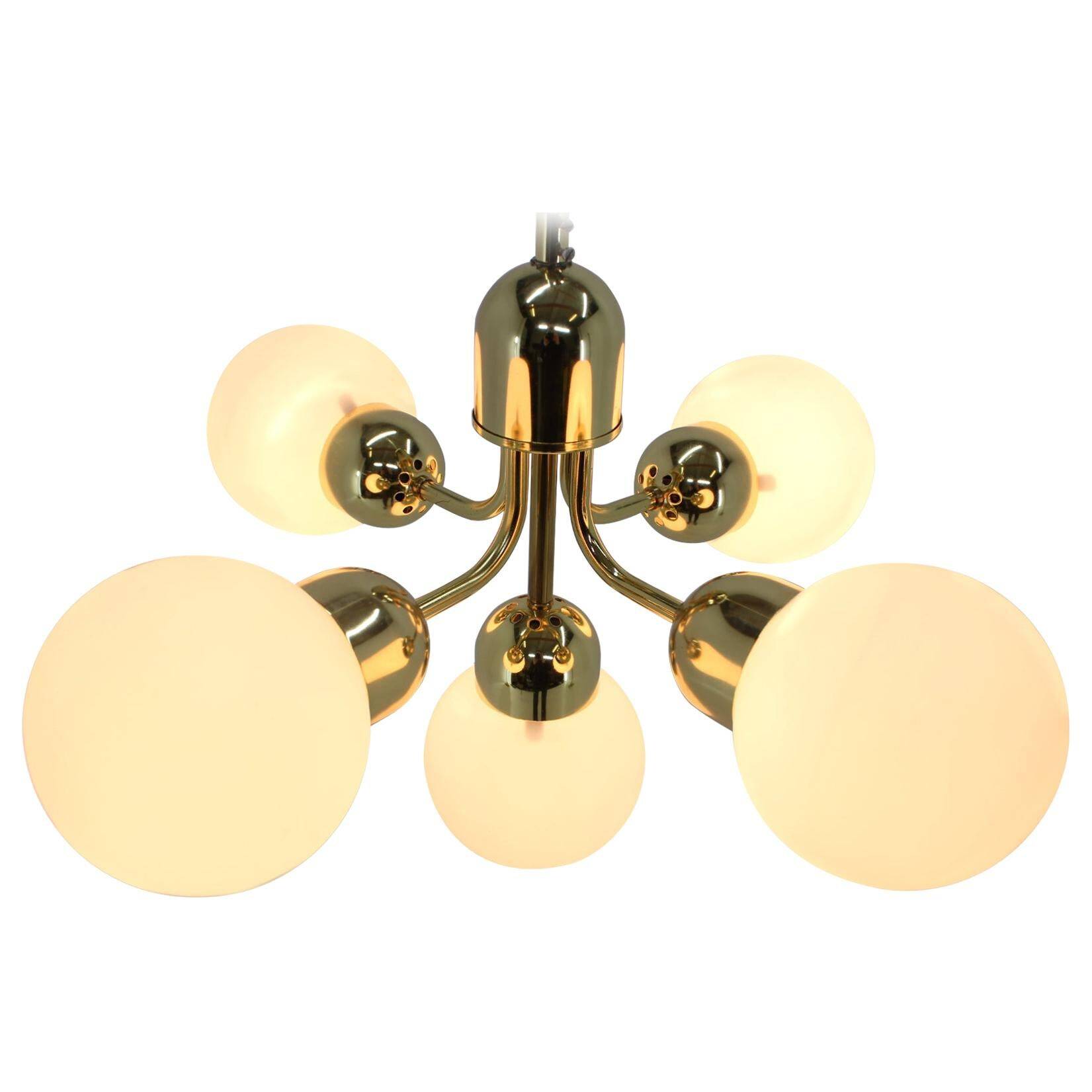 Space Age Sputnik Pendant by Kamenicky Senov/Preciosa, 1970s