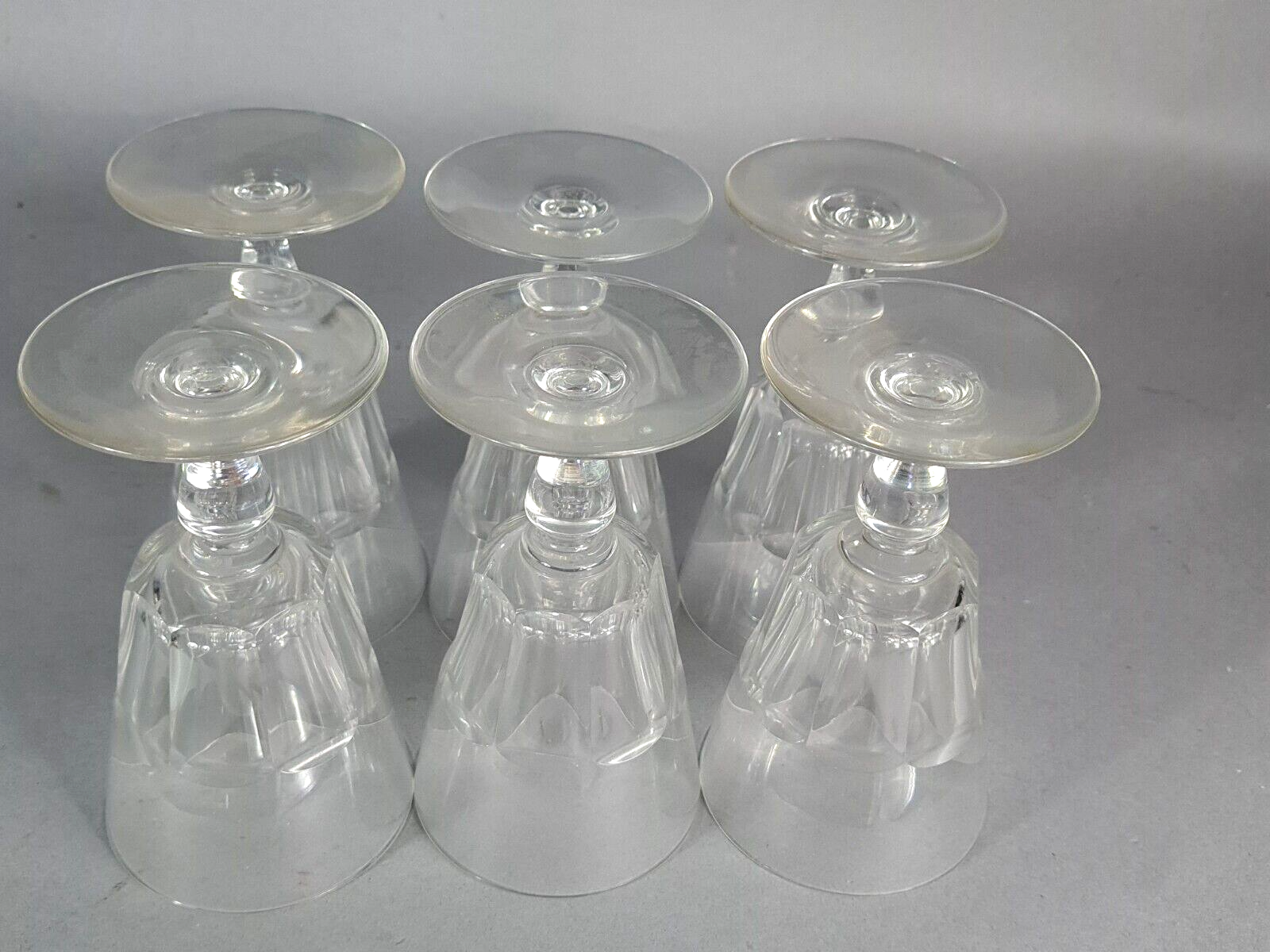 6 Baccarat crystal wine glasses in perfect condition S820