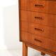 Small Scandinavian teak bookcase, 1960s