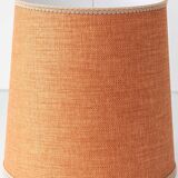 Pair of coloured ceramic table lamps in Art Nouveau style, 1918, with new shades.