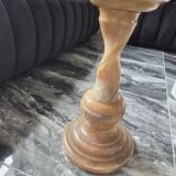 Table d'appoint en pierre naturelle en marbre albatre - élégante et un