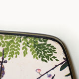 Table bass pattern floral spindle feet