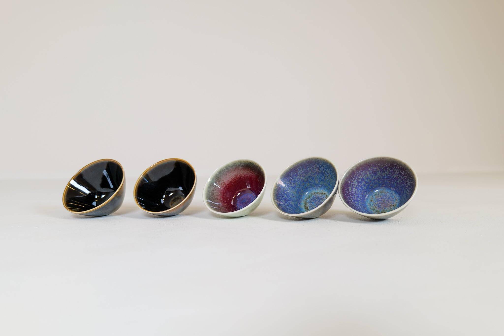 Mid-century modern set of 5 small bowls Rörstrand Carl Harry Stålhane, Sweden