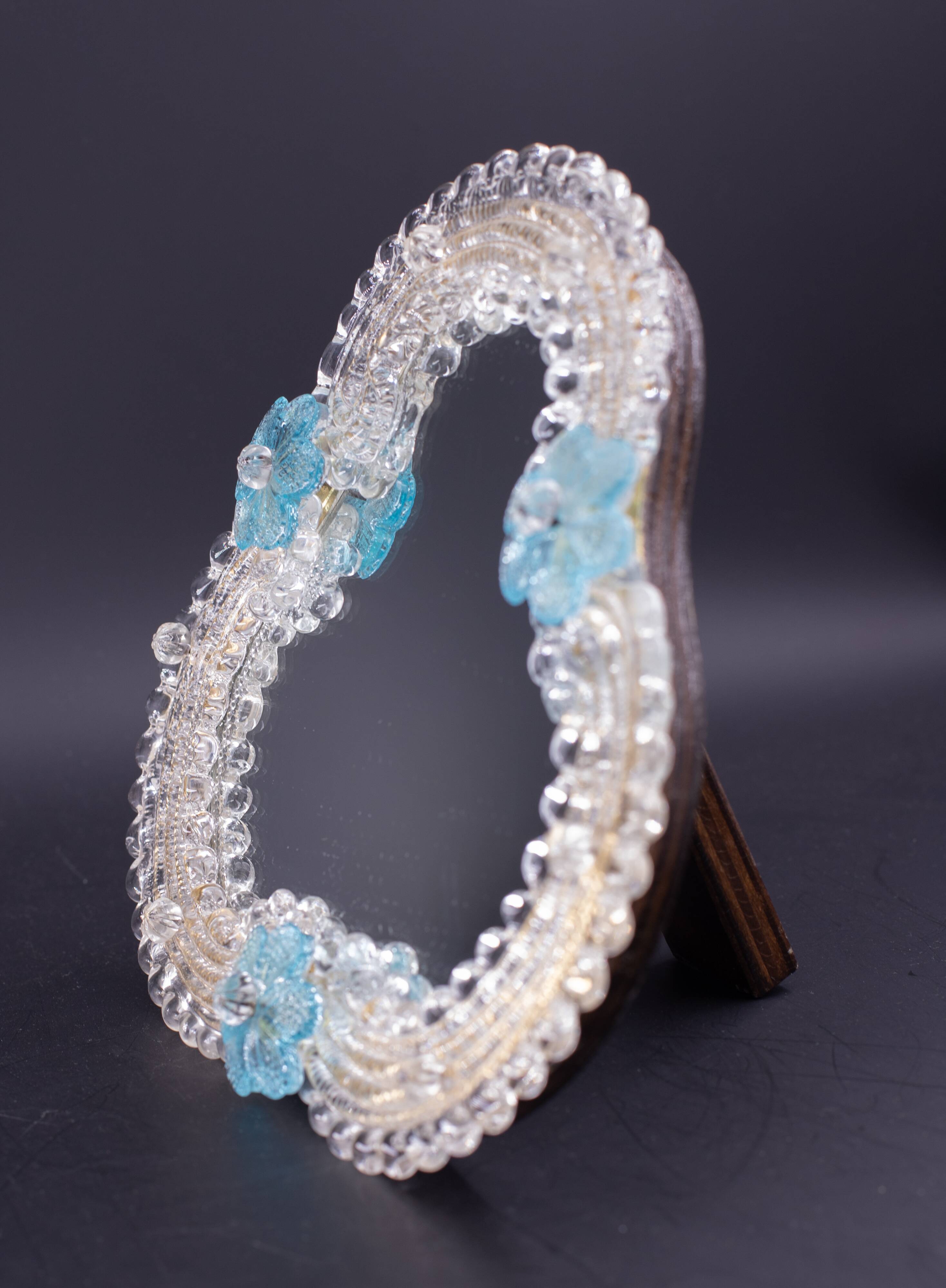 Classic Vintage Venetian Murano Glass Mirror, 1970s