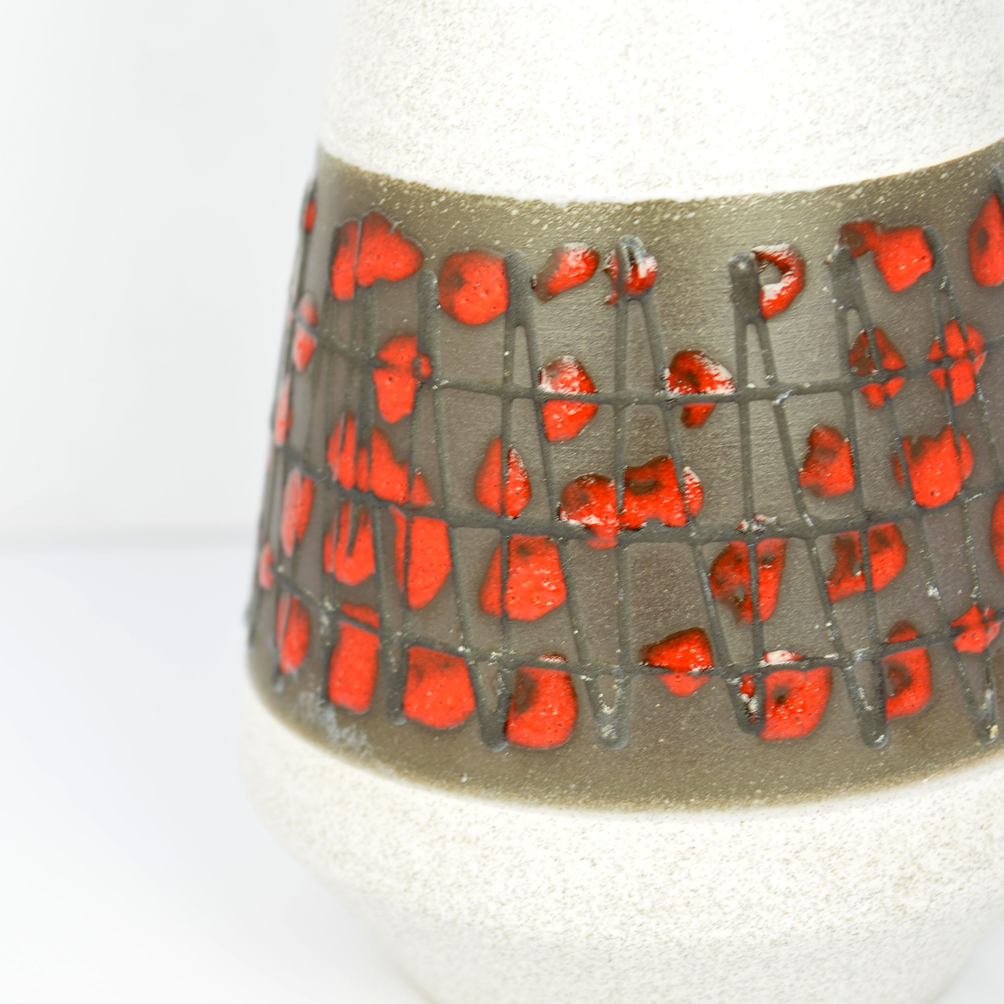 Ceramic vase with an ear U-Keramik 303/25, Germany in the 1960s