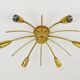 J.T. Kalmar Sun Lustre in Brass Mid-Century, Austria, 1950s
