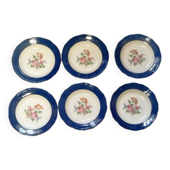 6 large amandinoise soup plates, prestige model