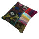 Vintage turkish kilim cushion cover, 40 x 40 cm