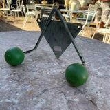 Vintage wooden and metal hook