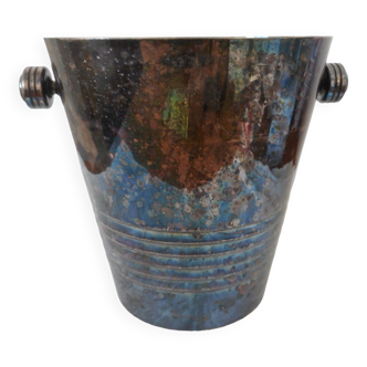 Silver metal champagne bucket