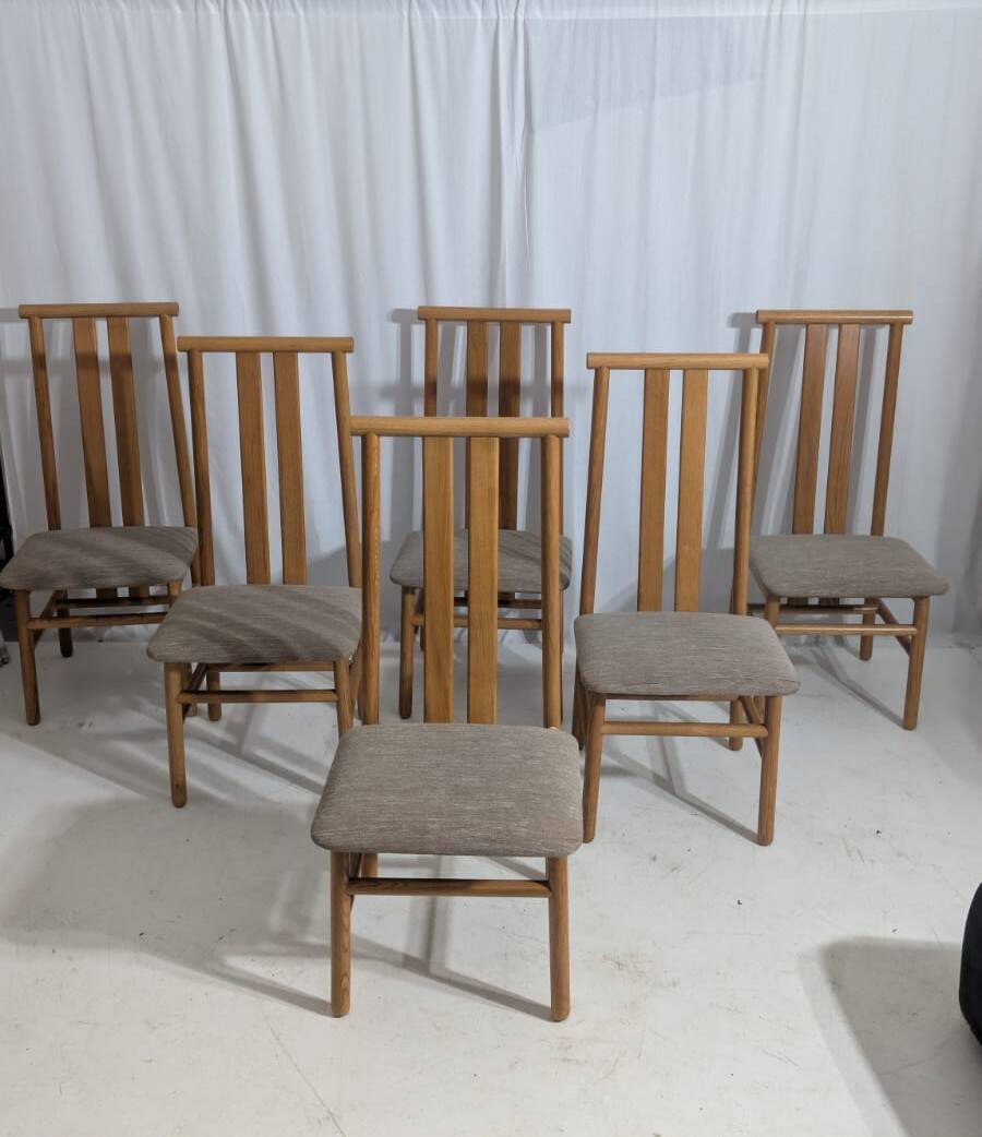 Set of 6 Zea chairs by Anning Sarian for Tisettanta, 80s