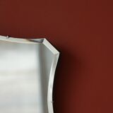 Freeform horizontal beveled mirror - deco art