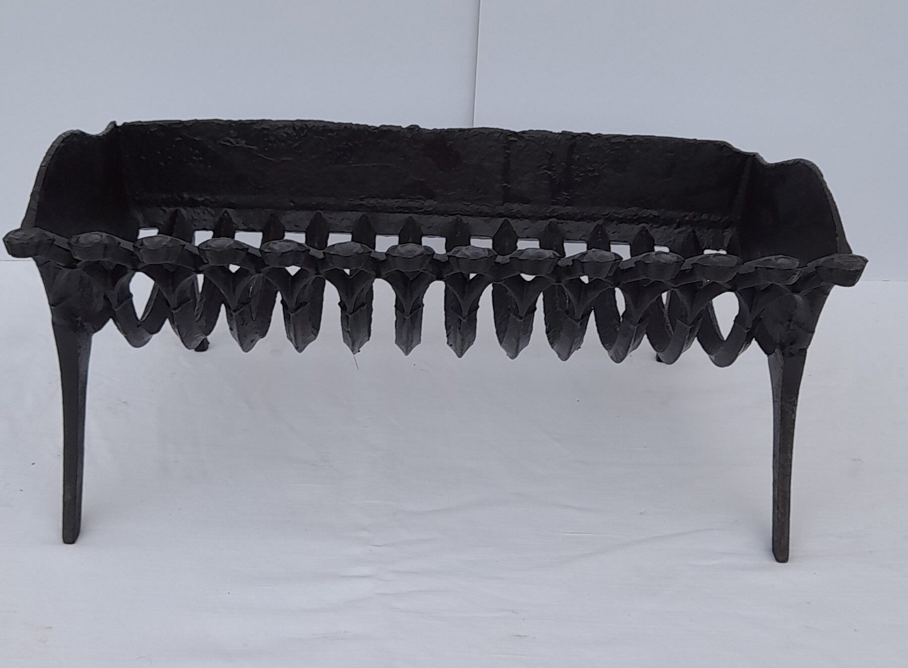 Fireplace cast iron chimney grid for logs L 40,5 cm