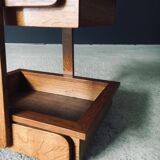 Mid-Century Oak Magazine Holder, Belgium, 1950s