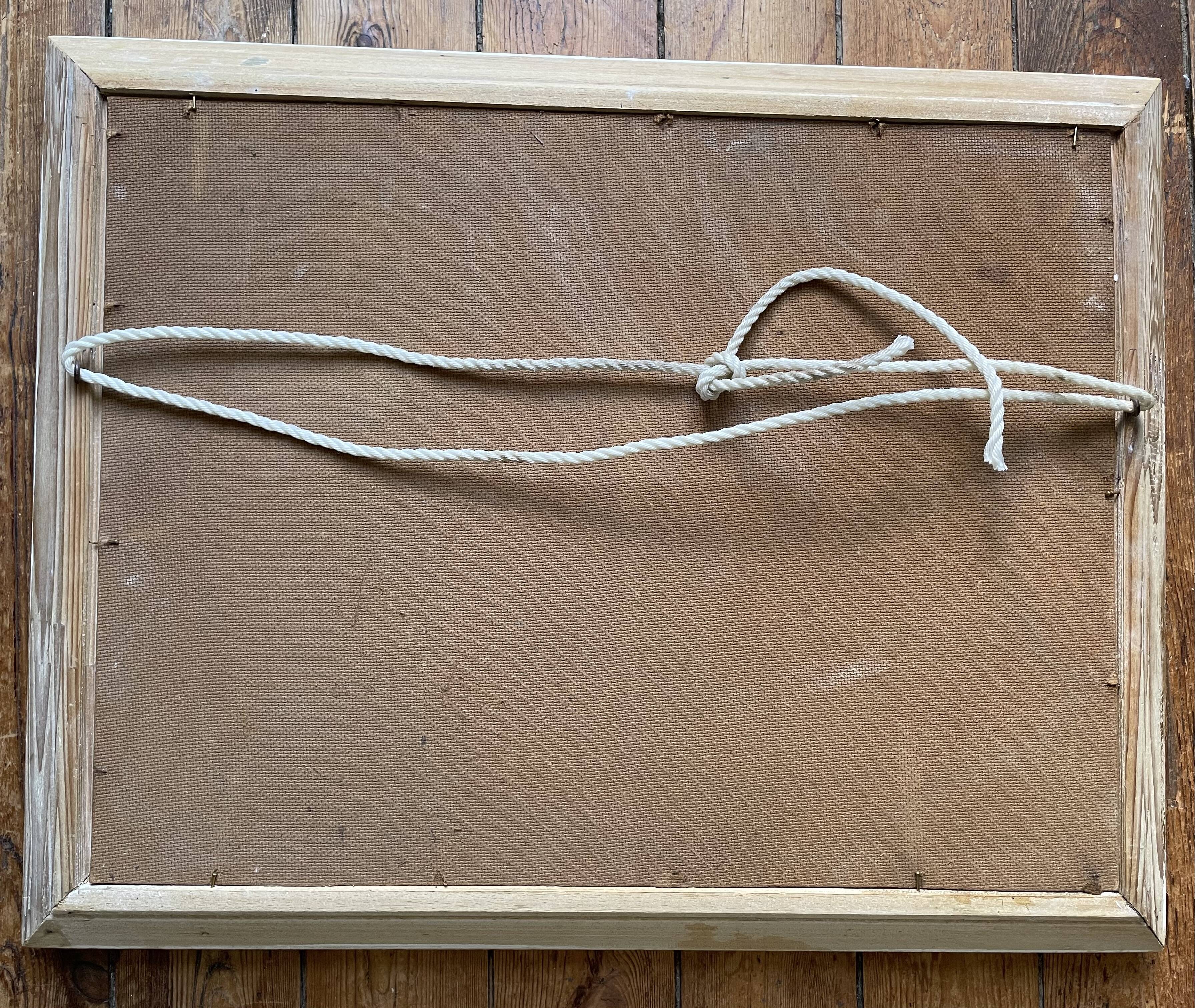 Antique painting of a forest landscape signed S.Gautier