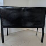 Italian designer leather bench, Enrico Pellizzoni